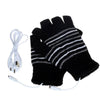 Heating Gloves USB Heated  Half Finger Gloves Warm Washable Winter Outdoor Cycling Skiing Gloves Soft And Comfortable Gloves