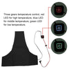USB Charged Vest Heating Sheet 5V Carbon Fiber Heating Pad Electric Heating Sheet Pads Heating Warmer Pad For Vest Jacket (black)