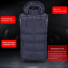 Thickening Men Women Heating Vest Warm Clothing USB Heating Outdoor Vest Winter Heating Jacket Temperature Adjustment Warm Hat