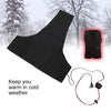 USB Charged Vest Heating Sheet 5V Carbon Fiber Heating Pad Electric Heating Sheet Pads Heating Warmer Pad For Vest Jacket (black)