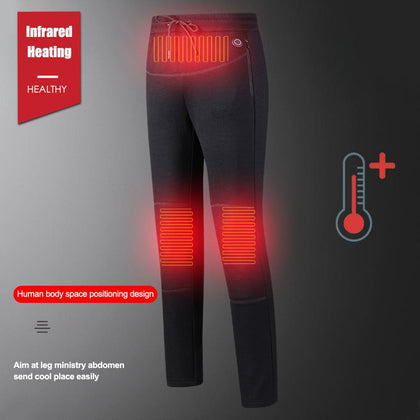 Winter Outdoor Hiking Heating Fever Trousers Woman Usb Charging Heating Pants 3 Mode Adjustable Smart Heating Pants