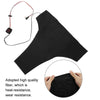 USB Charged Vest Heating Sheet 5V Carbon Fiber Heating Pad Electric Heating Sheet Pads Heating Warmer Pad For Vest Jacket (black)