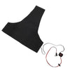USB Charged Vest Heating Sheet 5V Carbon Fiber Heating Pad Electric Heating Sheet Pads Heating Warmer Pad For Vest Jacket (black)