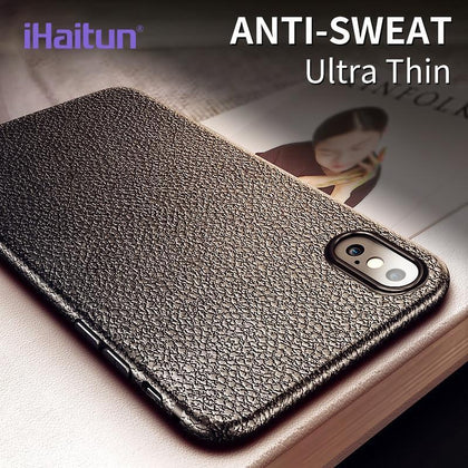 iHaitun Luxury Non-Slip Case For iPhone XS MAX XR X Cases Ultra Thin Carving Back Cover For iPhone X XS MAX XR 10 Soft TPU Slim