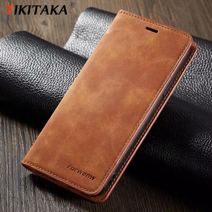 Case For iPhone XS MAX XR X 8 Plus 6 6S Plus 7 Plus Phone Case Leather Flip Wallet Magnetic Cover With Card Holder Book