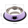 New Pet Product For Dog Cat Bowl Stainless Steel Anti-Skid Pet Dog Cat Food Water Bowl Pet Feeding Bowls Tool Pet Feed Supplies
