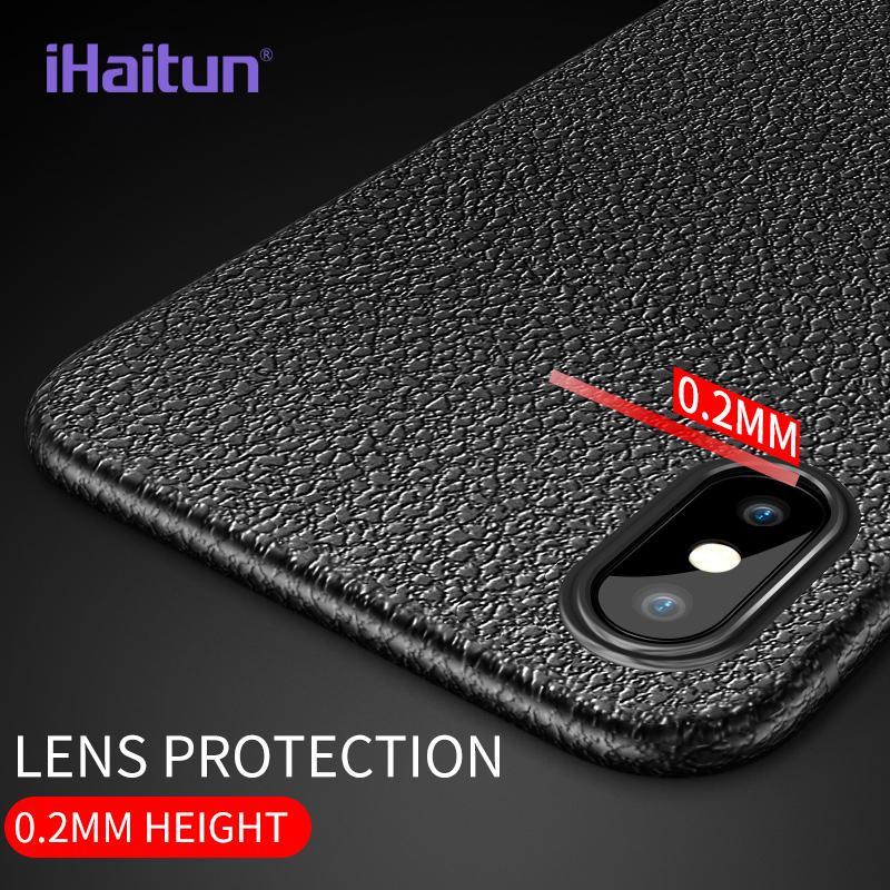 Ihaitun Luxury Non-Slip Case For Iphone Xs Max Xr X Cases Ultra Thin Carving Back Cover For Iphone X Xs Max Xr 10 Soft Tpu Slim