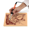 60W Electric Soldering Iron Wood Burning Kit Best Pyrography Pen Wood Burner Tool With Adjustable Temperature Eu/Uk/Us