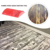 2Pcs Rubber Red Wood Grain Graining Pattern Wall Paint Diy Painting Tool Home Decoration 2 X Wood Grain Painting Tools