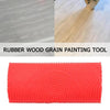 2Pcs Rubber Red Wood Grain Graining Pattern Wall Paint Diy Painting Tool Home Decoration 2 X Wood Grain Painting Tools