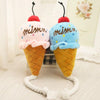 1Pc Play Funny Soft Cute Sound Plush Ice Cream Squeaker Cartoon Animals For Dog Plush Toys Pet Puppy Chew Toy Bottle