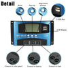 Mppt 30/40/50/60/100A Solar Charge Controller 12V 24V Auto Lcd Display Controller With Load Dual Timer Control