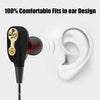 Musttrue Super Bass Earphone Double Unit Drive In Ear Sport Headphones With Mic Dj Headset For Phone Iphone Xiaomi Samsung Mp3