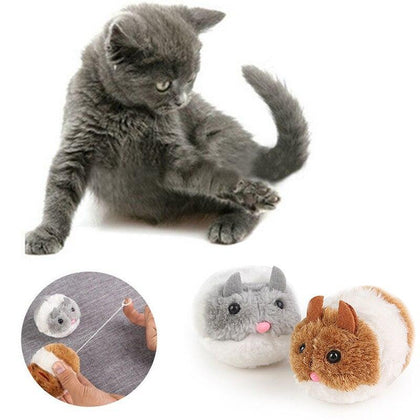 Fashion Kitten Toys Bite toy Cute Plush Fur 1PC New Pet Little Interactive Movement Rat Mouse Shake Funny Cat Toy