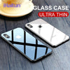 Ihaitun Glossy Glass Case For Iphone X Xs Max Xr Cases Ultra Thin Transparent Back Cover Case For Iphone 7 8 Plus Slim Soft Edge