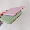 USLION Candy Color Phone Case For iPhone XS 11 Pro Max XR XS Max X Plain Silicone Cover For iPhone 6 6S 7 8 Plus Soft TPU Case