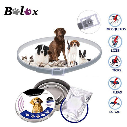 Pet collar Flea and Tick Collar for Dogs Adjustable Waterproof Repels Fleas Ticks Mosquitos Cat collars healthy Pet Supplies