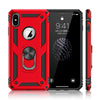 Shockproof Armor Kickstand Phone Case For Iphone Xr Xs Max X 6 6S 7 8 Plus Finger Magnetic Ring Holder Anti-Fall Soft Edge Cover
