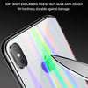 Ihaitun Luxury Laser Glass Case For Iphone Xs Max Xr X Cases Ultra Thin Transparent Back Glass Cover For Iphone Xs Max Soft Edge