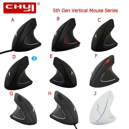 CHYI 5th Gen Vertical Mouse Series 6 Button USB Optical Healthy Wrist Rest Ergonomic Computer Mice Gaming Mause For Laptop Gamer