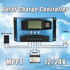 Mppt 30/40/50/60/100A Solar Charge Controller 12V 24V Auto Lcd Display Controller With Load Dual Timer Control