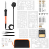 60W Electric Soldering Iron Wood Burning Kit Best Pyrography Pen Wood Burner Tool With Adjustable Temperature Eu/Uk/Us