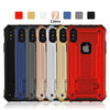 Hybrid Dual Layer Hard Tpu+Pc Kickstand Phone Case For Iphone Xs Max Xr X 6 6S 7 8 Plus Shockproof Anti Slip Protective Cover