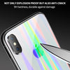 Ihaitun Laser Glass Case For Iphone Xs Max Xr X Cases Ultra Thin Transparent Back Glass Cover For Iphone X 10 Xs Max Soft Side