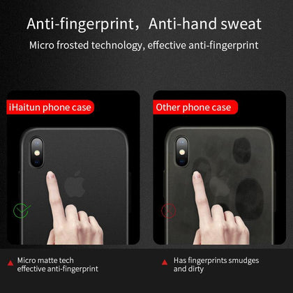 iHaitun Luxury Ultra Thin Case For iPhone XS MAX XR X Cases PC Slim Transparent Back Cover For iPhone XS MAX X 10 Phone Case