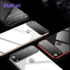 Ihaitun Luxury Lens Glass Case For Iphone Xs Max Xr Cases Ultra Thin Pc Transparent Back Glass Cover For Iphone X Xs 10 7 8 Plus