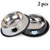 New Pet Product For Dog Cat Bowl Stainless Steel Anti-Skid Pet Dog Cat Food Water Bowl Pet Feeding Bowls Tool Pet Feed Supplies