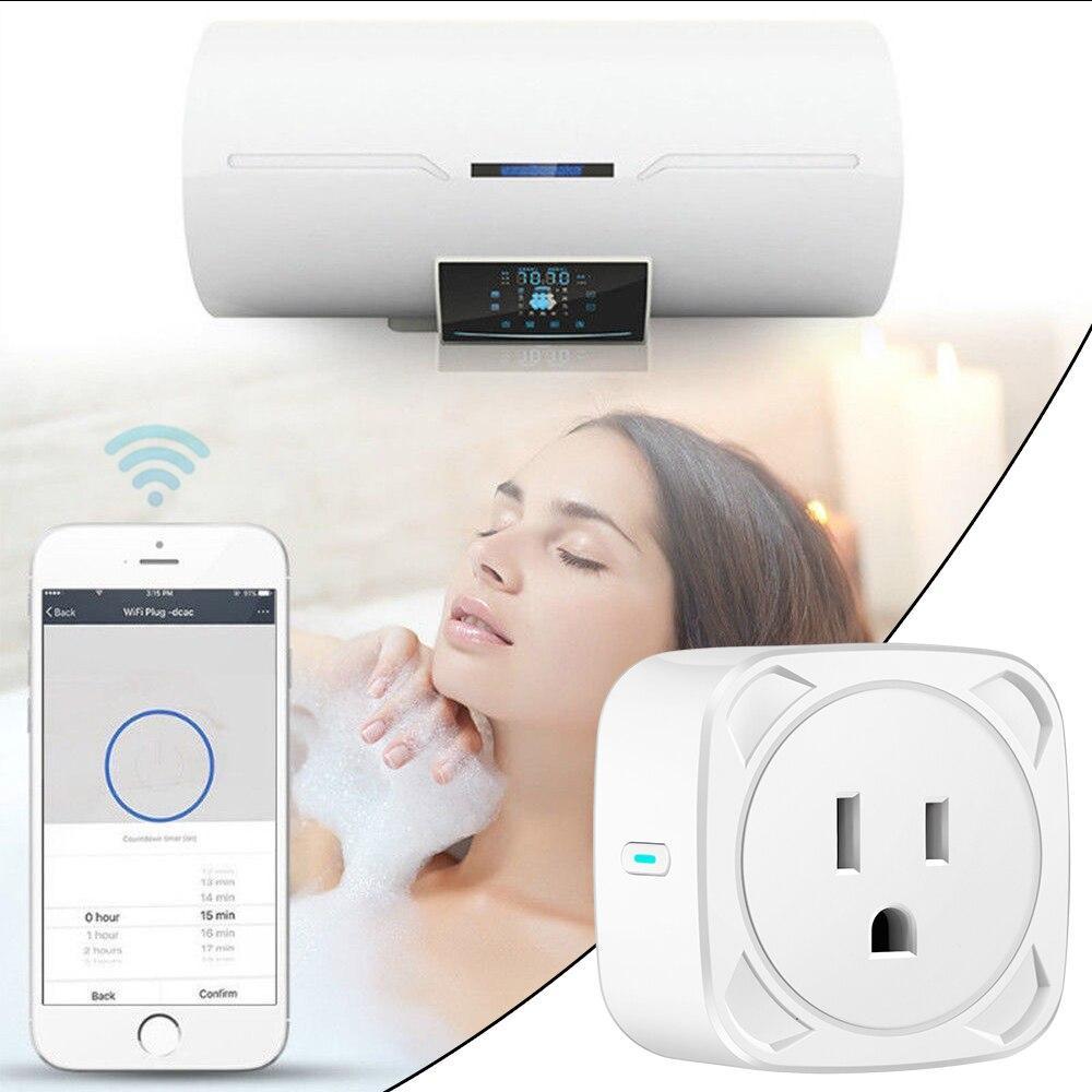 Mini Smart Plug Wifi Socket Wireless Phone Remote Control Switch Smart Timer Plug Outlet Socket Work With Google Assistant Ifttt