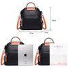Two Belt New Multifunction Female Backpack Leather Bagpack Travel Bags For Teenager Girls Female Rucksack Shoulder Bag Mochila