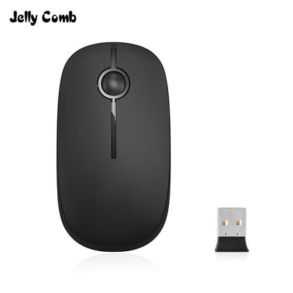 Jelly Comb 2.4G USB Wireless Mouse for Laptop Ultra Slim Silent Mause For Computer PC Notebook Office School Optical Mute Mice