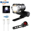 Zk20 16000Lm 3000Mah Usb Rechargeable Bike Bicycle Built-In Batter Front & Tail Light Zoomable Torch Headlight