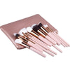 15Pcs Pink Makeup Brushes Set Pincel Maquiagem Powder Eye Kabuki Brush Complete Kit Cosmetics Beauty Tools With Leather Case