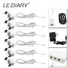 Lediary Spot Led Remote Control Dimmable Lights 12V Mini Ceiling Downlights Set Recessed 1.5W 27Mm Cut Hole White Cabinet Lamp