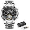 New Lige Men Watches Male Top Brand Luxury Automatic Mechanical Watch Men Waterproof Full Steel Business Watch Relogio Masculino