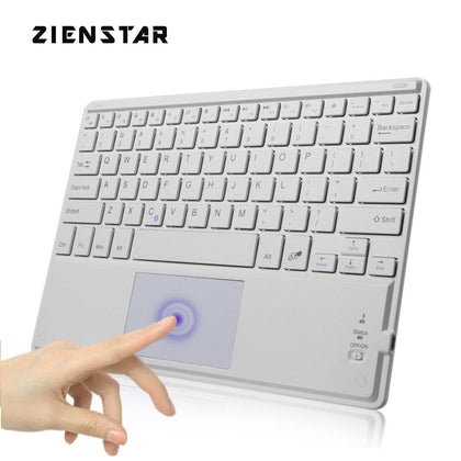 Zienstar 10 inch Universal  Wireless Bluetooth keyboard with Touchpad For Samsung Tab/ Microsoft/  Android /Windows Tablet