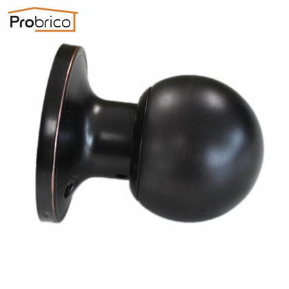 Probrico antique-styled Stainless Steel Half-Dummy Door Knob For Interior Door Vintage Round Oil Rubbed Bronze Door Handle 