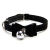Safety Elastic  Bowtie With Bell Small Dog Cat Collar Safe Soft Velvet 6 Colors Pet Products Dog Collar Pet Supplier