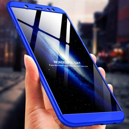 For Galaxy A6 2018 360 Degree Full Protection Hard PC Shockproof Matte Case For Samsung Galaxy A6 Plus 2018 A6 A6+ A 6 A6plus