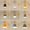 Led Ceiling Light Modern Wood Ceiling Lamp Vintage Plafondlamp Living Room Colorful E27 Plafonnier Lamparas Techo Deckenleuchten