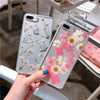 Jamular Epoxy Real Dry Flower Phone Cases For Iphone Xs Max 8 6 6S Plus Clear Soft Back Cover For Iphone X Flamingo Leaf Fundas