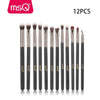 Msq 6Pcs/12Pcs/18Pcs Professional Eye Makeup Brushes Set Eyeshadow Blending Make Up Brushes Soft Synthetic Hair Pincel Maquiagem