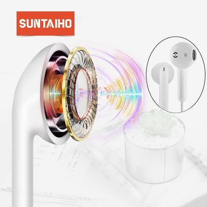 Suntaiho Earphone Wired Headset for iPhone 6 7 plus Mic 3.5mm In-Ear for MP3 MP4 Earphone for Xiaomi Earbuds Stereo Sport Headse