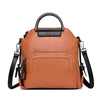 Two Belt New Multifunction Female Backpack Leather Bagpack Travel Bags For Teenager Girls Female Rucksack Shoulder Bag Mochila