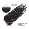Water Wave Bundles With Closure Malaysian Curly Hair Bundles With Closure Human Hair 3/4 Bundles With Closure Ossilee Remy Hair