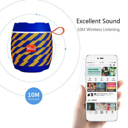 M&J AK102 Bluetooth 4.2 Portable Speaker Wireless Column Audio Receiver Mini Speakers USB AUX for Music MP3 Player