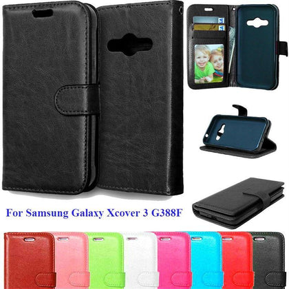 Case For Samsung galaxy xcover 3 SM-G388F G388F Phone Cases With Credit Card Holder Stand Flip Wallet Case For Samsung xcover 3